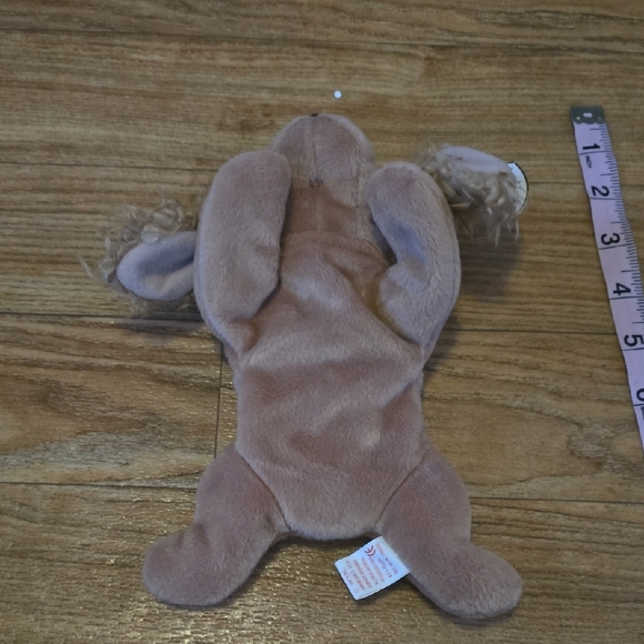 BOGO Spunky Ty Plush Dog with Curly Ears - Tan - Picture 6 of 6